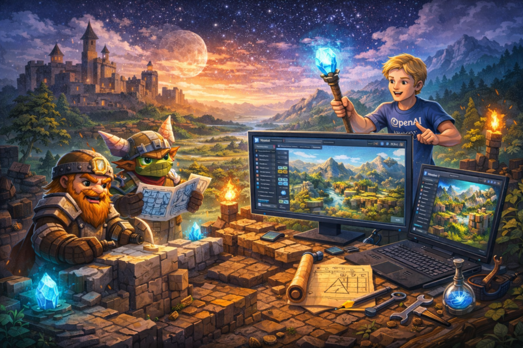 Hytale yarışmasındaki WordlGen V2 kullanımıyla ilgili görsel.